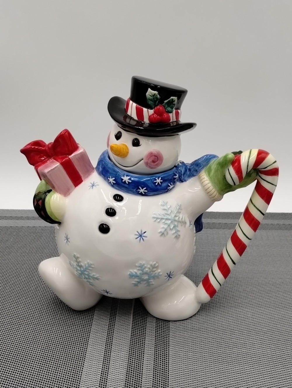 VTG Fitz and Floyd Frosty Friends Snowman Teapot